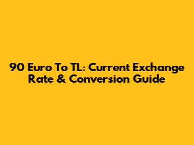 90 Euro To TL: Current Exchange Rate & Conversion Guide