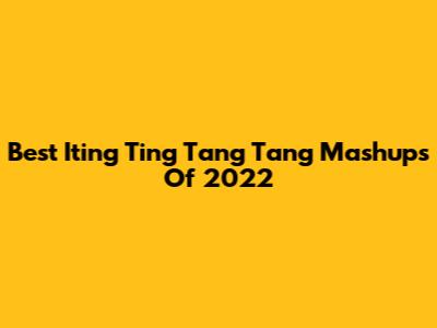Best "Iting Ting Tang Tang" Mashups Of 2022