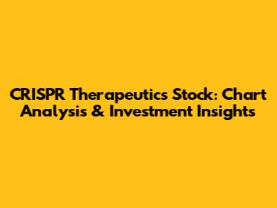 CRISPR Therapeutics Stock: Chart Analysis & Investment Insights