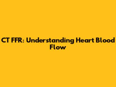 CT FFR: Understanding Heart Blood Flow