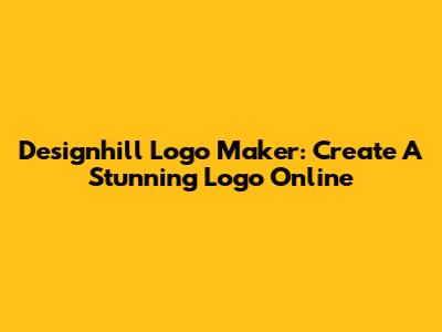 Designhill Logo Maker: Create A Stunning Logo Online