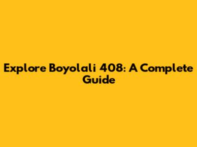 Explore Boyolali 408: A Complete Guide