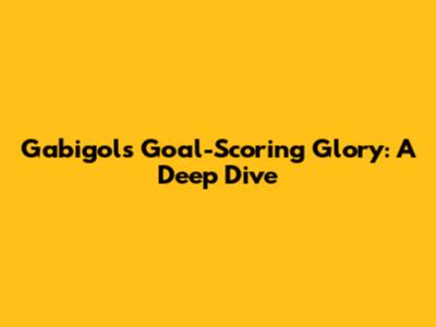 Gabigol's Goal-Scoring Glory: A Deep Dive