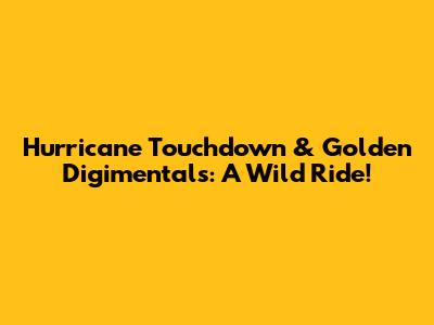 Hurricane Touchdown & Golden Digimentals: A Wild Ride!