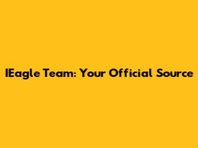 IEagle Team: Your Official Source