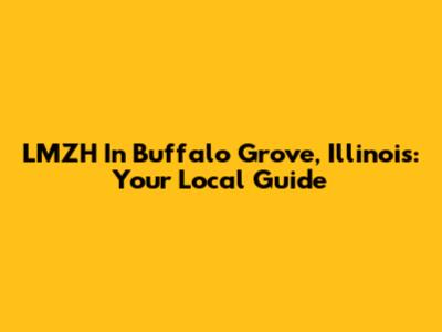 LMZH In Buffalo Grove, Illinois: Your Local Guide