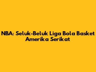 NBA: Seluk-Beluk Liga Bola Basket Amerika Serikat