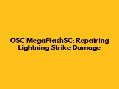 OSC MegaFlashSC: Repairing Lightning Strike Damage