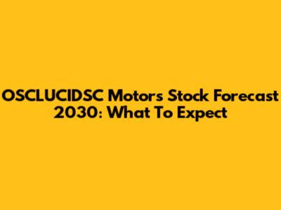 OSCLUCIDSC Motors Stock Forecast 2030: What To Expect