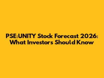 PSE:UNITY Stock Forecast 2026: What Investors Should Know