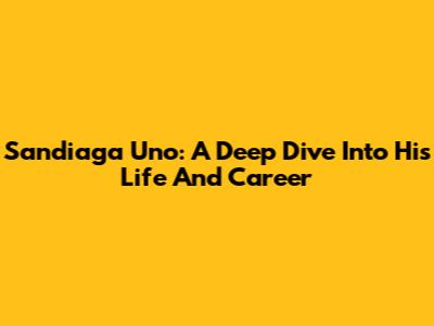 Sandiaga Uno: A Deep Dive Into His Life And Career