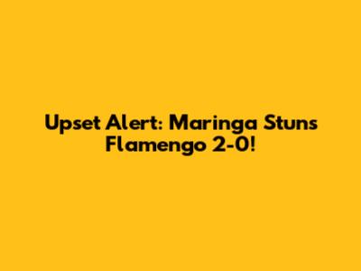 Upset Alert: Maringa Stuns Flamengo 2-0!