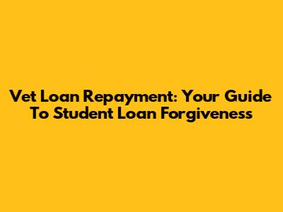 Vet Loan Repayment: Your Guide To Student Loan Forgiveness
